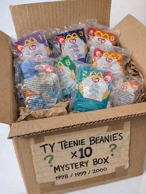 TY Teenie Beanies Mystery Box – 10 Pack (McDonald’s Vintage 1998–2000)